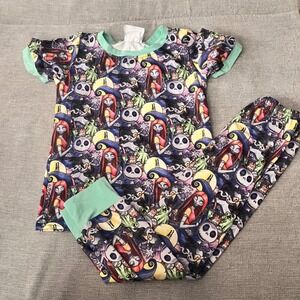 Never Grow Up Designs Nightmare Before Christmas Pajamas Kids 2XL 6-7T